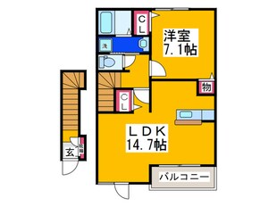 カーサアリエッタの物件間取画像